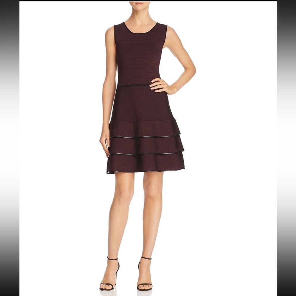 Parker Women's Sondra Sleeveless fit to Flare Knit Dress- SMALL